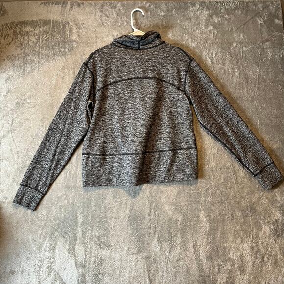 Lululemon Ready to Rulu Fleece Pullover Heathered Black Size 6 - Picture 4 of 7